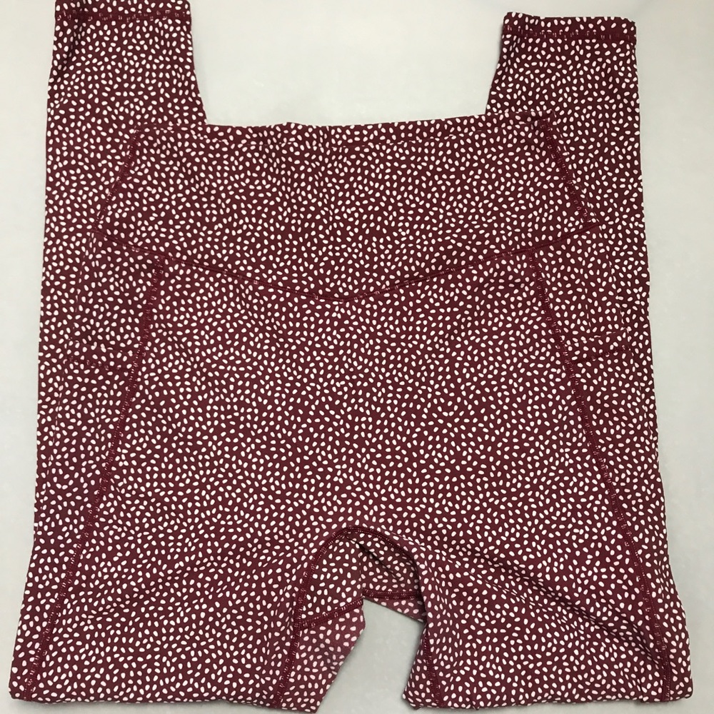 Rosa Pocket Legging - Vineyard Dark Red Bossy Print